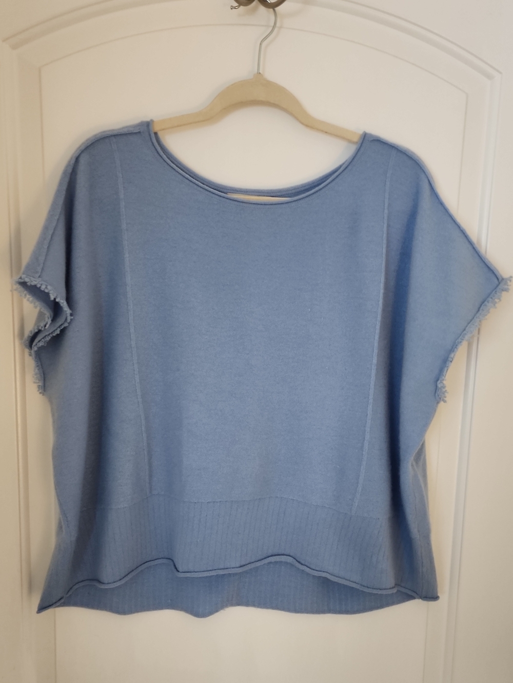saturday sunday 100% Blue Lucia Cashmere Top